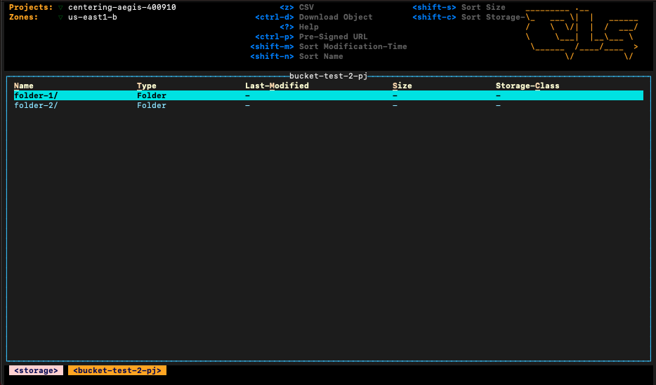 Storage Details Page